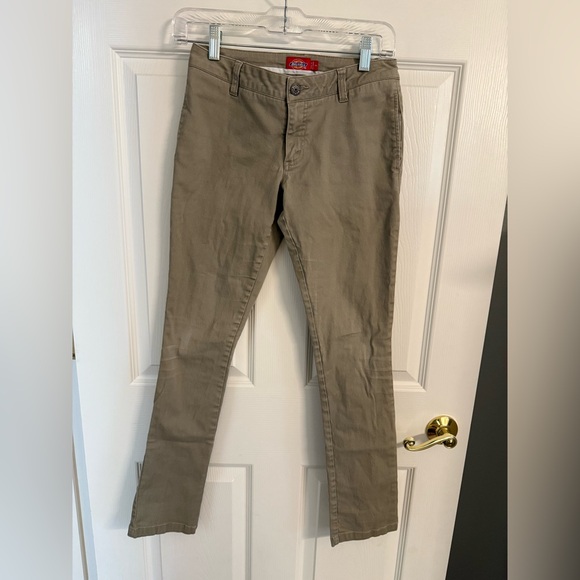 Dickies Women's Skinny Pants in Light Green/Khaki - Picture 1 of 9